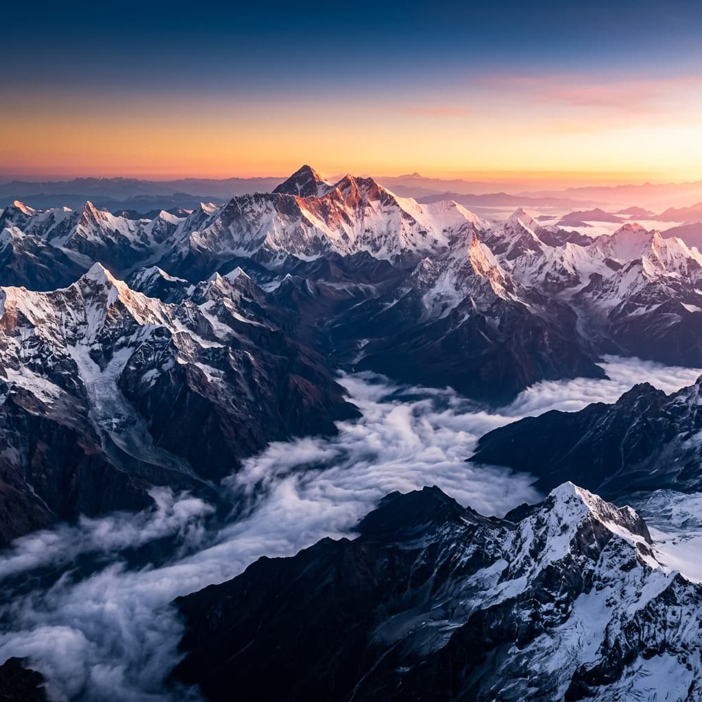 Himalayan mountains at sunrise. The source of Boros Sylvante ingredients