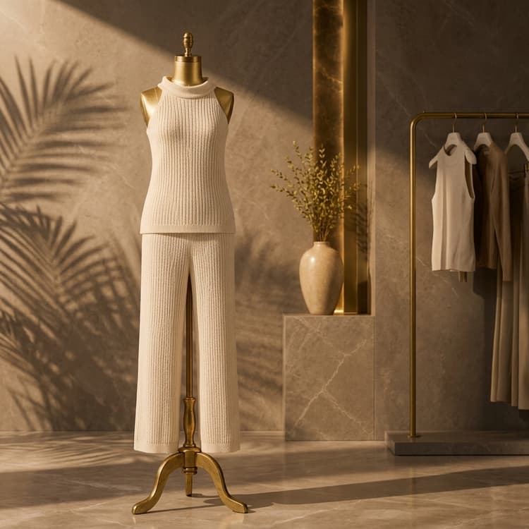 LAROSE Ribbed Co-Ord Set