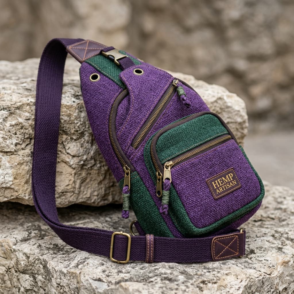LAROSE Hemp Slingbag - Royal Purple